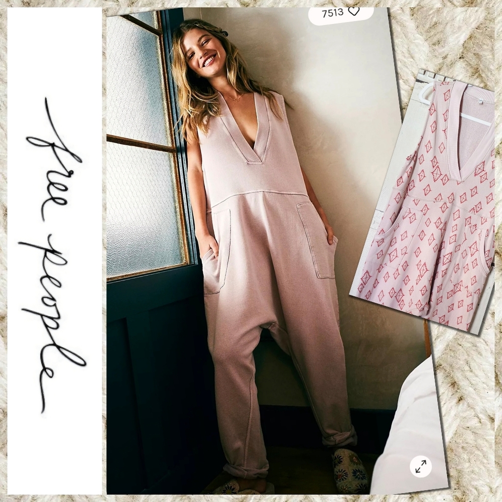 Free People Printed Whats Up Onesie